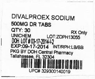 Divalproxex 500mg.jpg Label Image for 500mg - Divalproxex 500mg